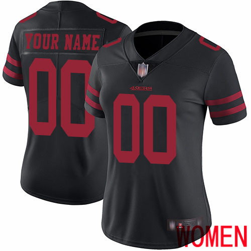 Limited Black Women Alternate Jersey NFL Customized Football San Francisco 49ers Vapor Untouchable